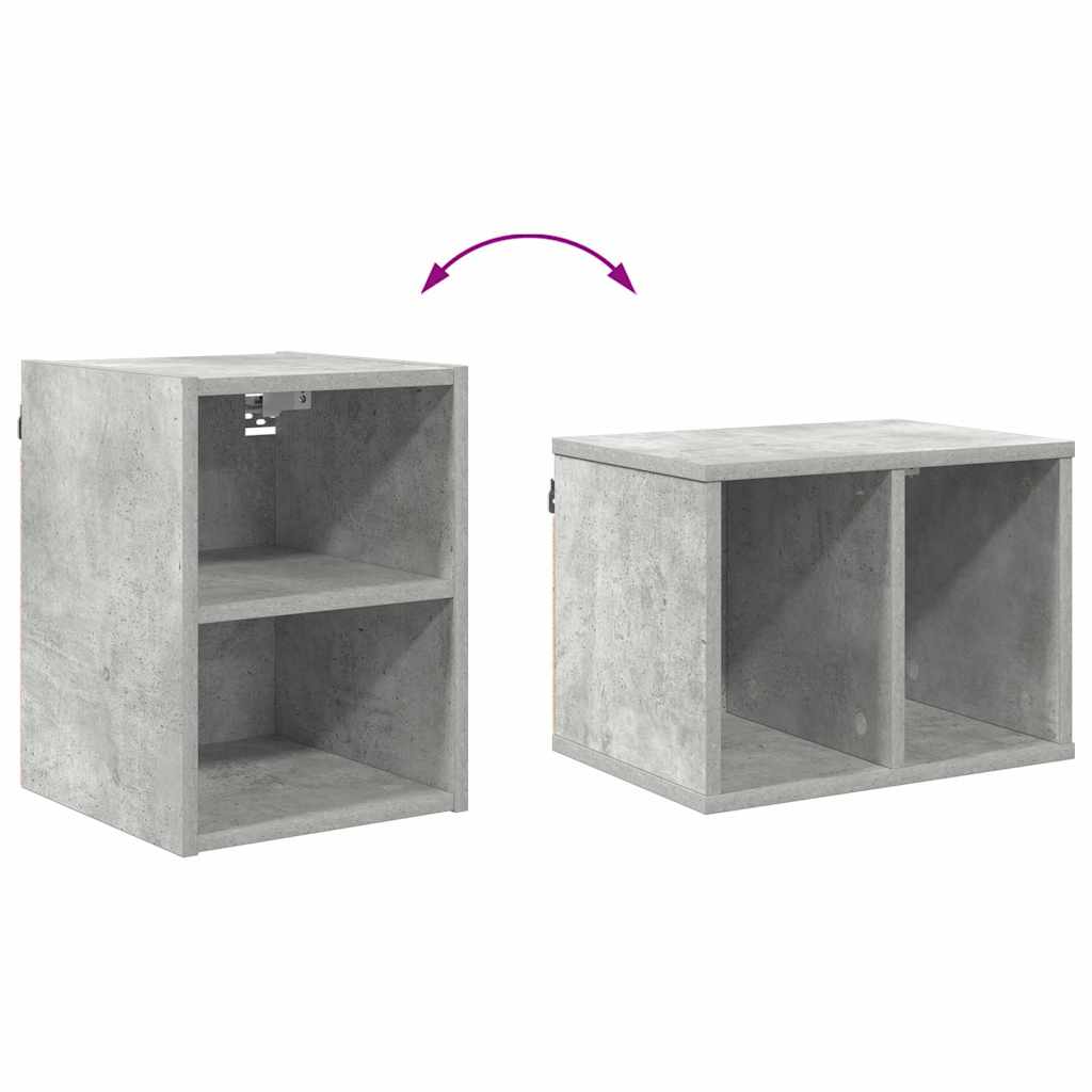 Hanging Cabinet with Shelf Riga Concrete Grey 30 x 29.5 x 40 cm